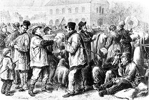 Juifs du Sundgau par Frederic Theodore Lix Poster Décoration Salon Moderne