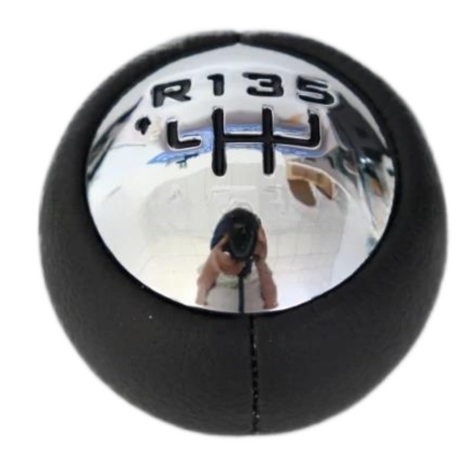 UIEOWHN 5/6-Speed Car Gear Shift Knobs for Peugeot 307 308 3008 407 5008 807 Shift Gear Knob Cover(5 Speed)