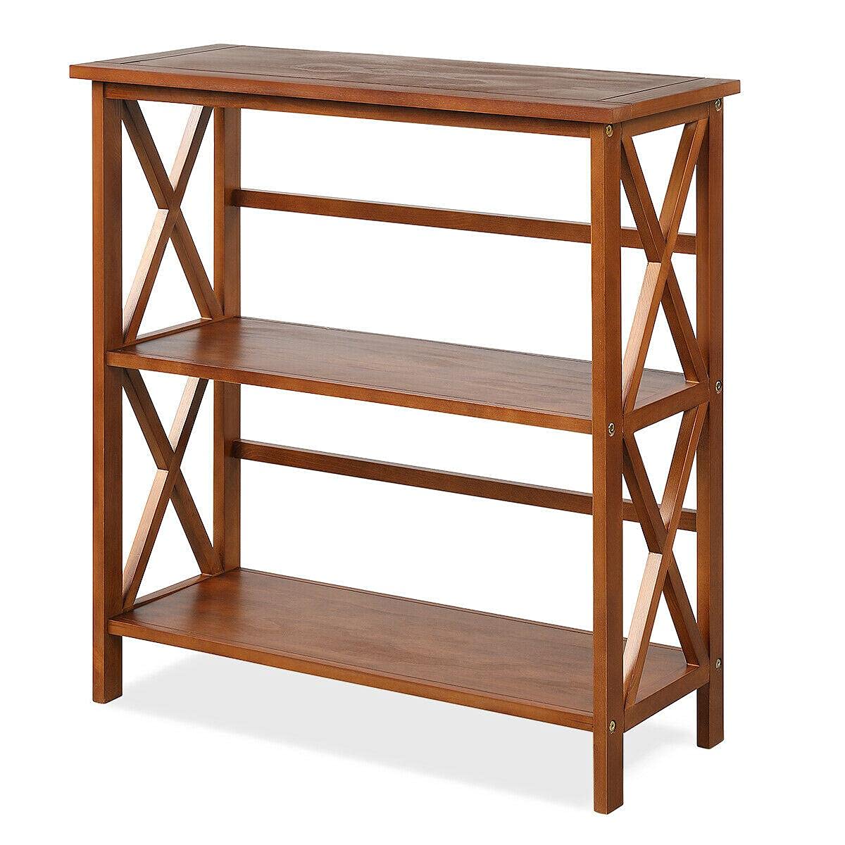 Buy Cenis 3Tier Wooden Bookshelf Bookcase XDesign Open Shelf Standing