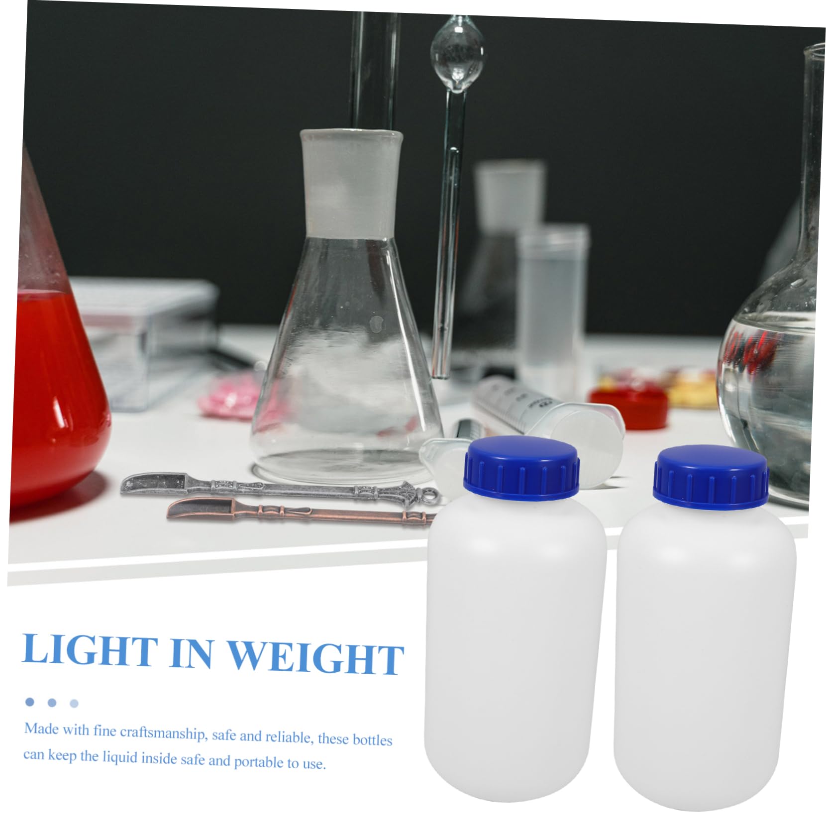 FUNOMOCYA 3pcs Chemical Round Bin Syrup Jars Shaker Containers Sample Reagent Container Drink Container Liquid Storage Container Canisters Cap Droppers Bottle Outer Cover Hdpe