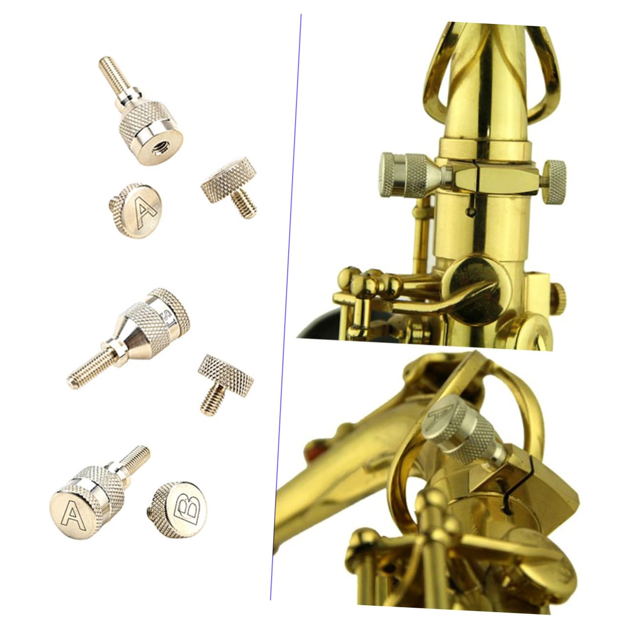 ibasenice 4ensembles Vis De Serrage Pour De Saxophone Accessoire De Réparation Pour Soprano Alto Et Ténor Vis De Remplacement