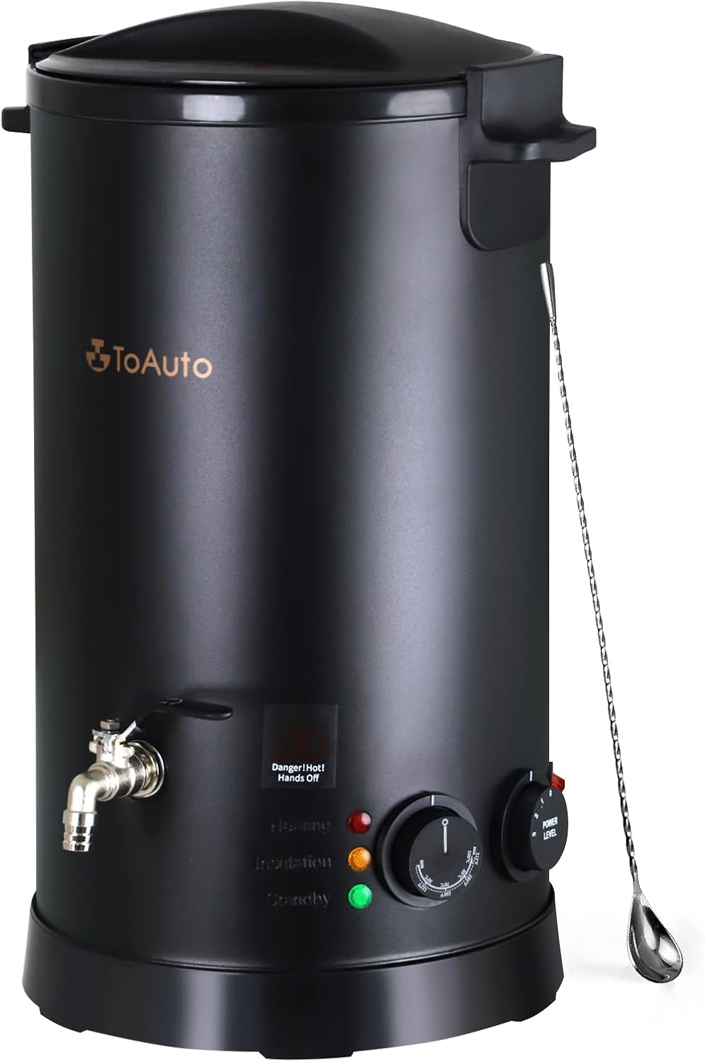 TOAUTO 20Lbs Wax Melter for Candle Making - Candle Wax Melting Pot with Three Power Adjustment 60 to 100 Degrees Temp Setting for Soy Wax Business Candle Making(Black)