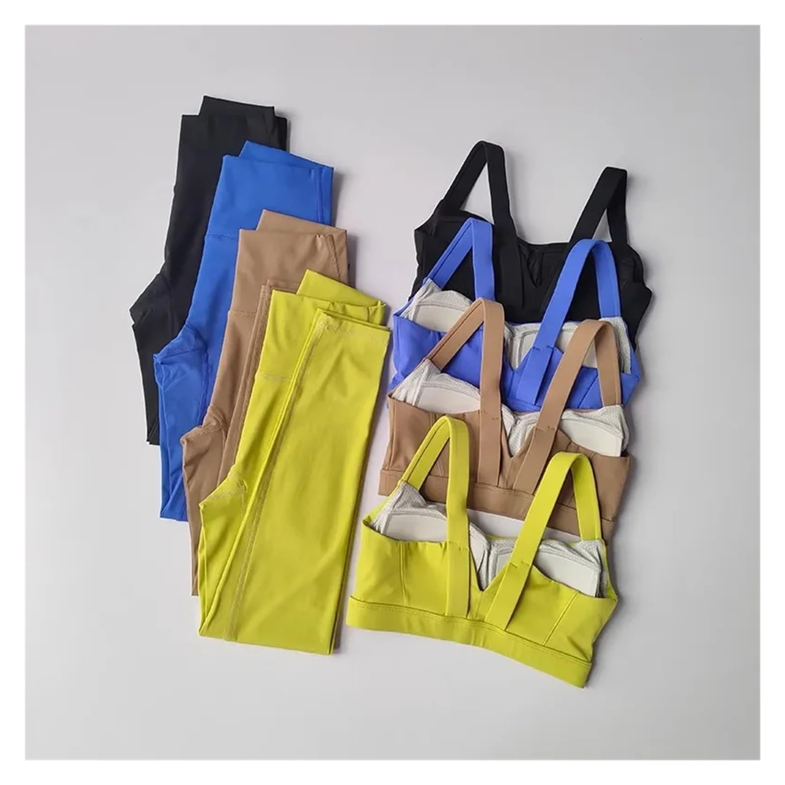 1 Set Seamless Yoga Suit Women Sports Bra High Waist Leggings Shorts Outfit Gym Fitness Workout Clothes Sportswear para Mujer