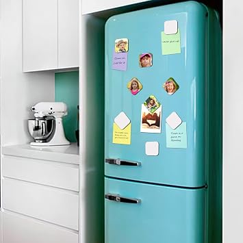 OOTSR 16 Pieces Sublimation Blank Refrigerator Magnets, DIY Decorative Square Magnets for Whiteboard Office Calendar Kitchen Home Wall Decor