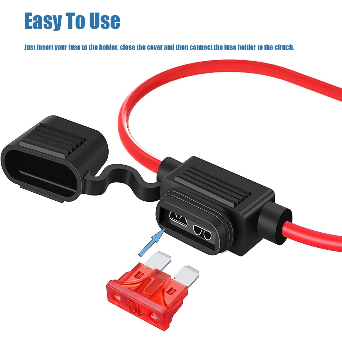 ANS-H12 Waterproof Inline MIDI Fuse Holder - DAIER