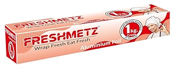 Freshmetz Aluminium Foil - 1Kg Gross (18 Microns, Pack of 1)