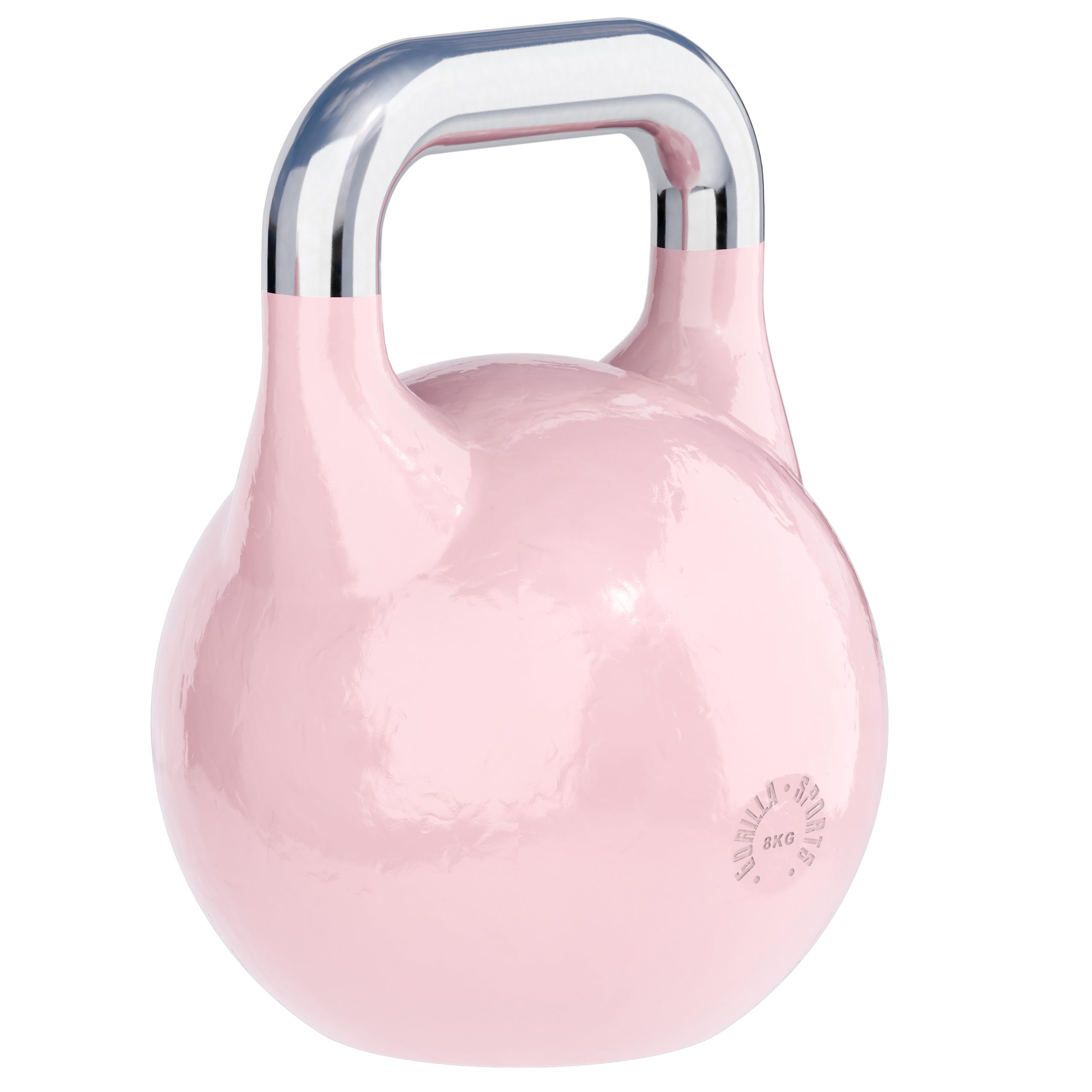 GORILLA SPORTS® Kettlebell Competition - Gewicht 8 kg bis 40 kg, Bodenschonende, aus Massivstahlguss, in 9 Farben - Wettkampf Kugelhantel, Schwunghantel, Kugelgewichte, für Fitness, Krafttraining, Gym