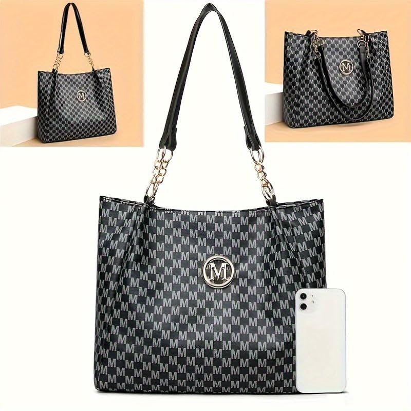 Fashion Women's Shoulder Bag Handbag Foldable-Black2