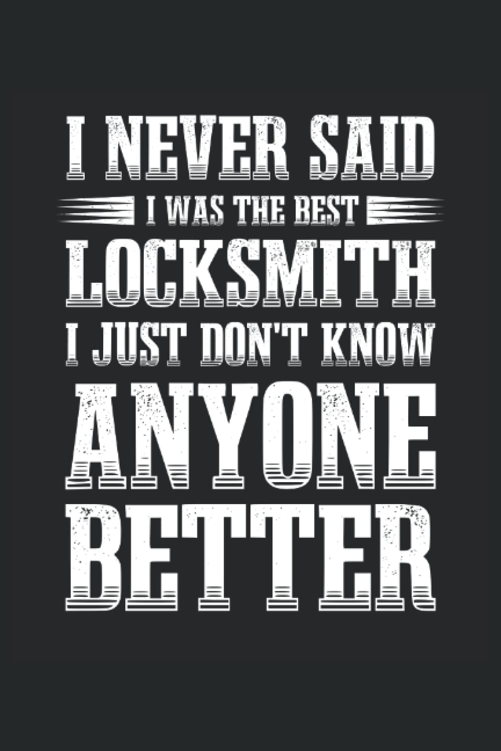 funny locksmith notebook (lined)