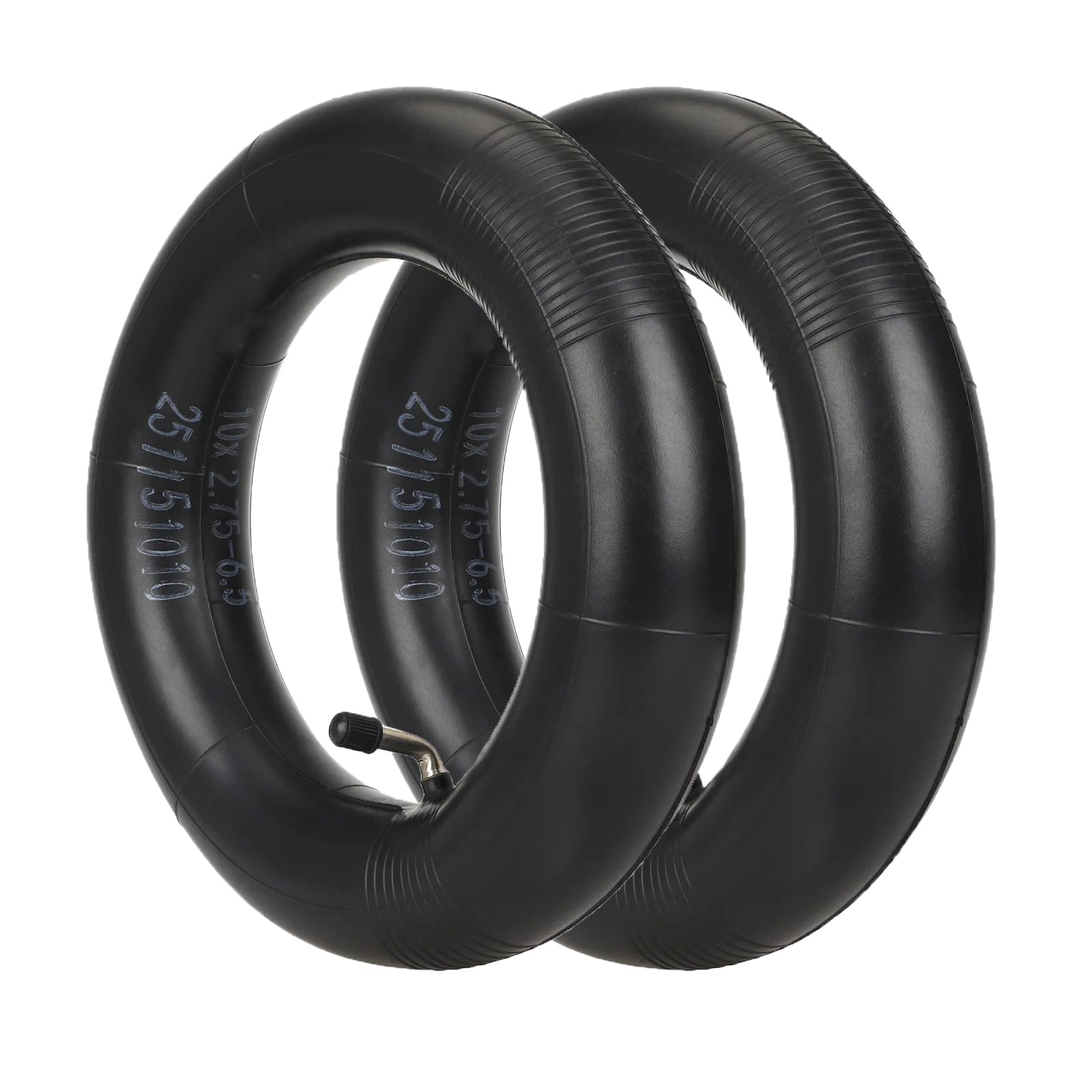 CERFFOOL 10x2.75-6.5 Inner Tube for Zero 10X/VSETT Replacement Wheel with 90° Angled Valve Durable Thick Tire Accessories for Electric Scooters (2 PCS)