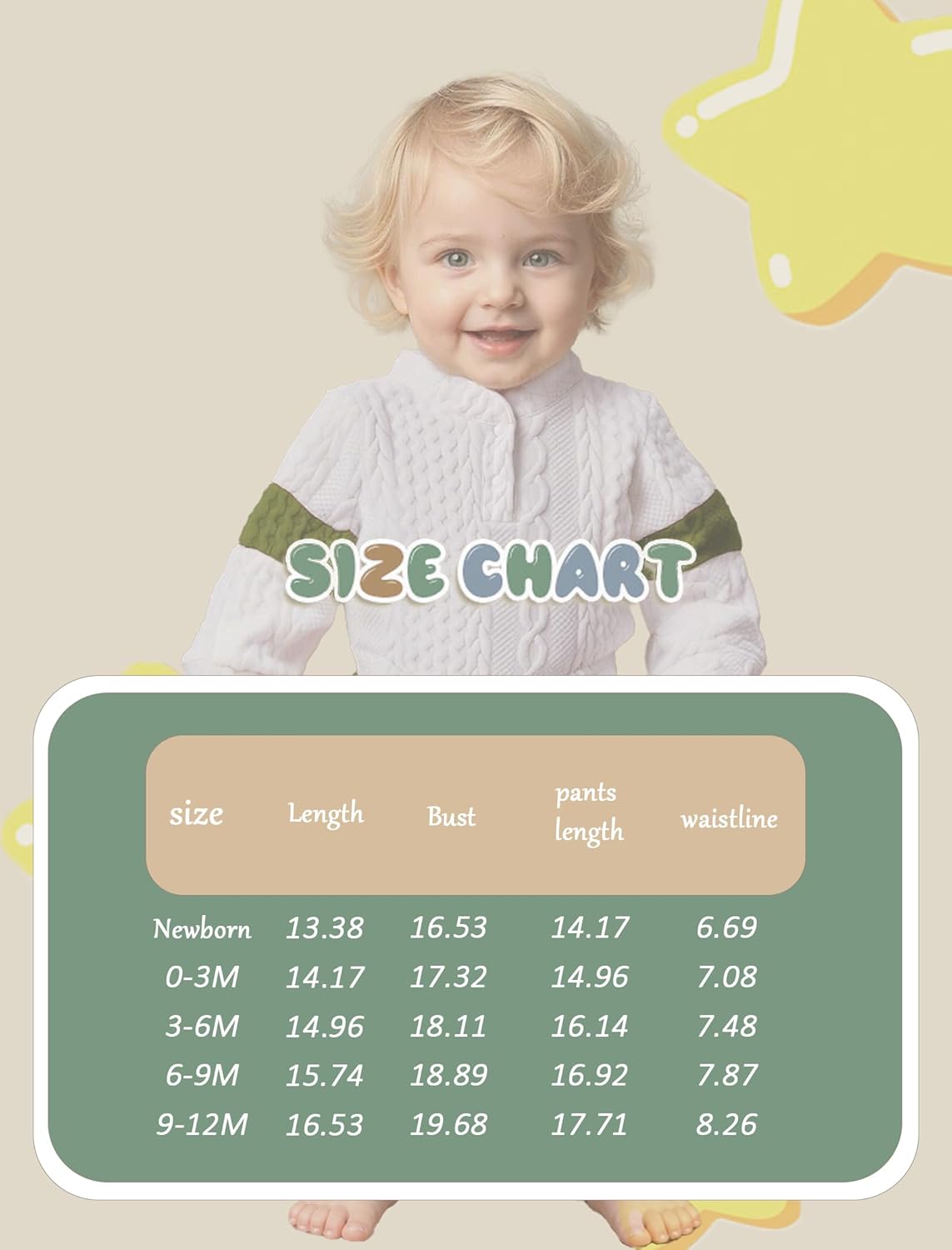 Newborn Boy Outfits Knit Long Sleeve Romper Pants Set Fall Winter Baby Boy Clothes 0 3 6 9 12 Months - Image 6