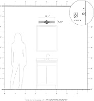 Vista 10 de Livex Lighting 17282-07 Banca Collection - Aplique de tocador ADA (2 luces, bronce con acento de latón antiguo)