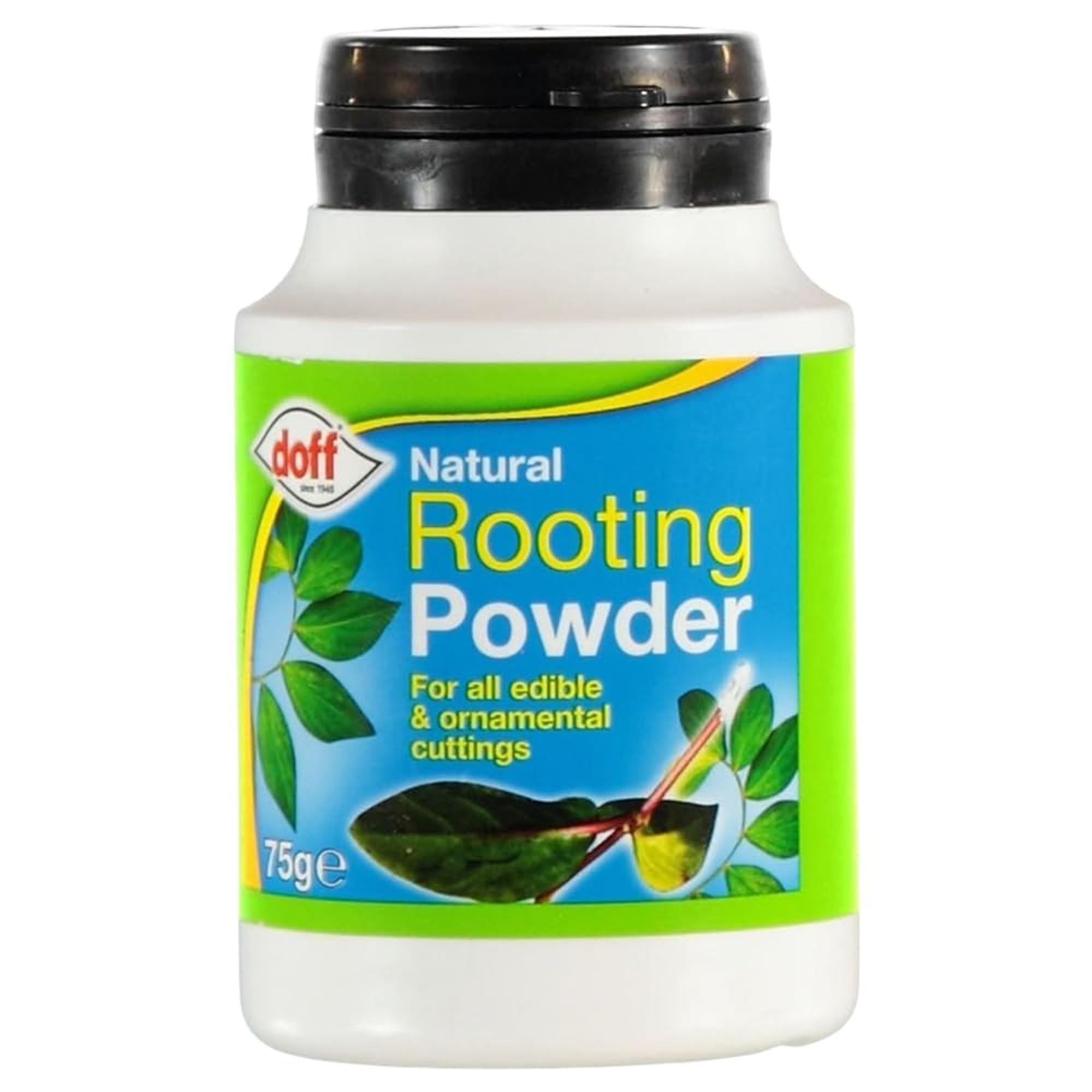 Doff Natural Rooting Powder 75g - Plant Cutting Propagation Powder for Edible & Ornamental Plants, Supports Root Growth, Easy to Use for Cuttings, Indoor & Outdoor Gardening Use