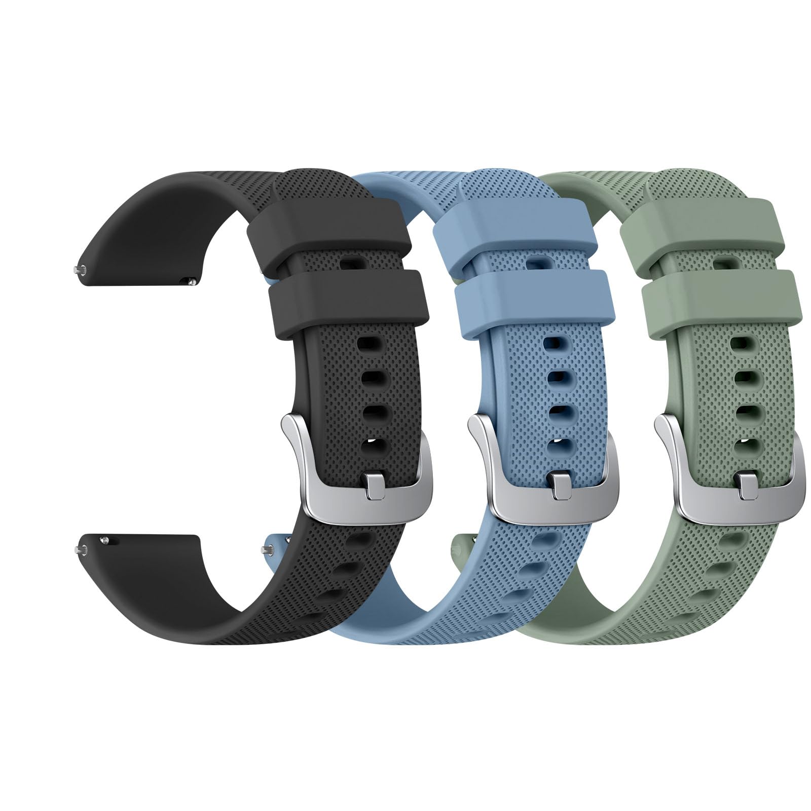 Atmungsaktives Silikon-Armband Für Garmin Uhren – 18 Mm, Passt Für Venu 3S/2S, Vivoactive 4S, Forerunner 255S/265S