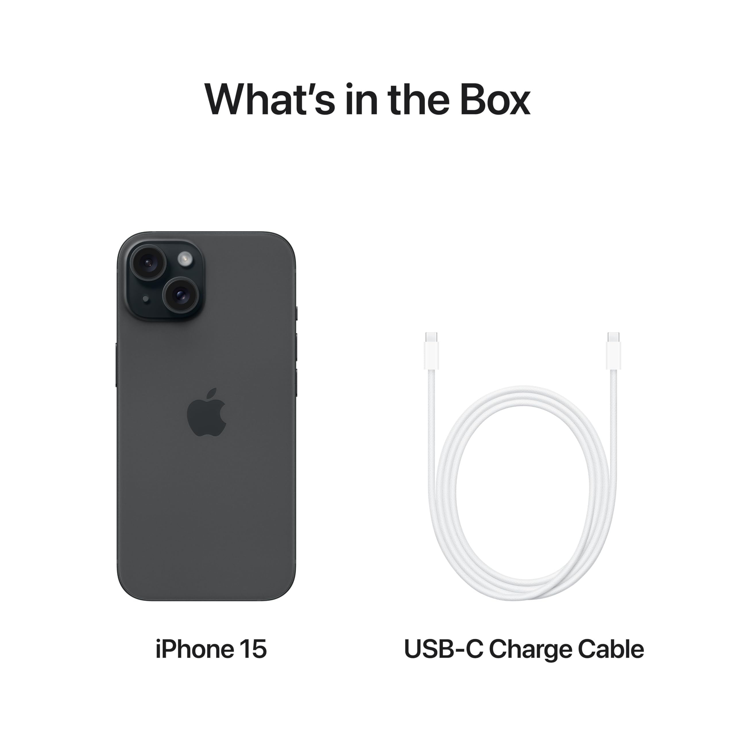 Apple iPhone 15 128 GB Schwarz- (Generalüberholt)