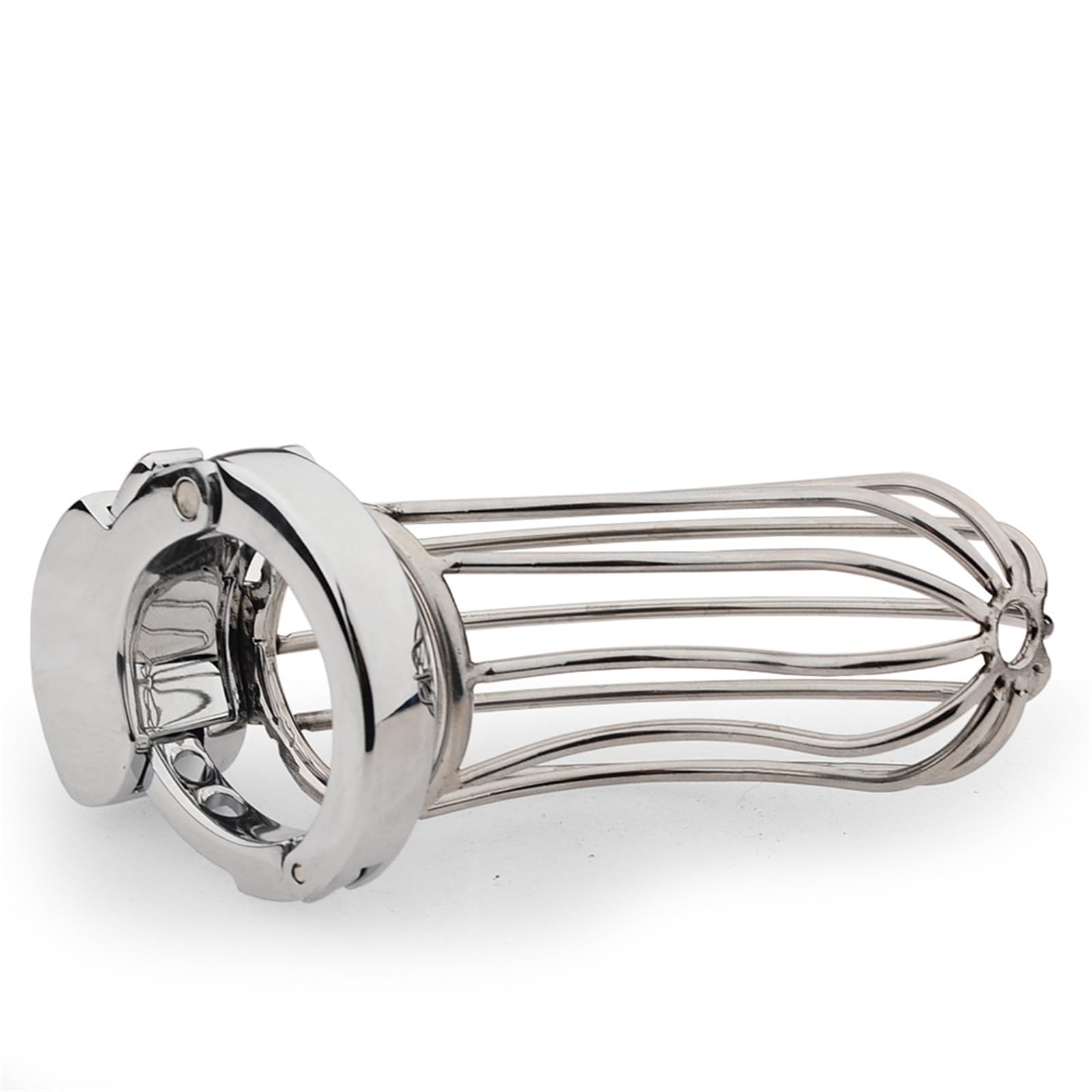 Cage de chasteté métallique creuse pour hommes anneau de poulet réglable dispositif de chasteté pour empêcher l'érection serrure de chasteté pour hommes SM cage primaire cage à pénis