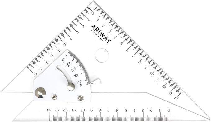 Artway Adjustable Set Square - 20cm - Acrylic
