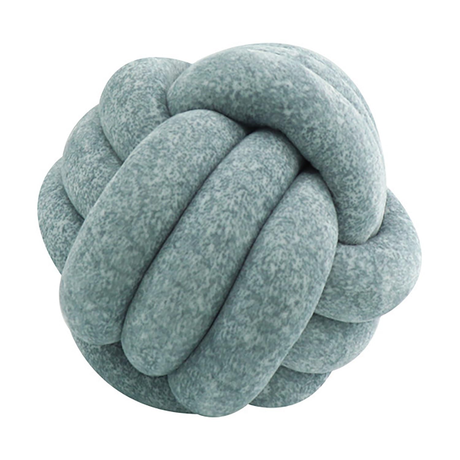 Oreiller en peluche rond et tressé le cadeau déco incontournable