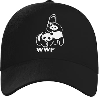 Fashionable Baseball Cap WWF Panda Bear Wrestling Classic Truck Driver Hat