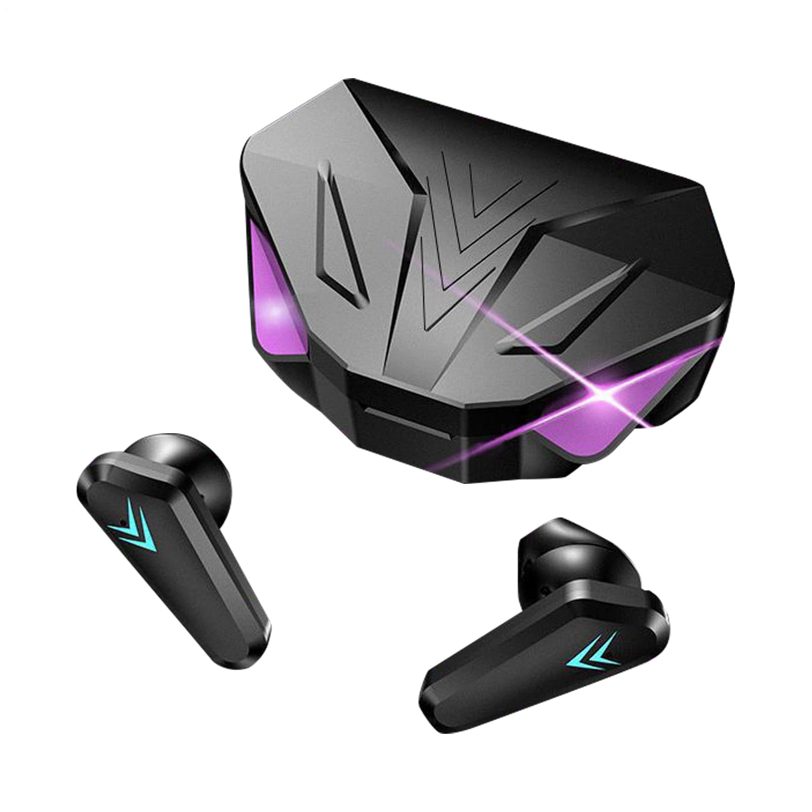 Auricolari Wireless In Ear Bassa Latenza, Wireless, Display di Batteria, | Auricolari da Per Donne, Uomini, Telefono, Lavoro, Palestra, Sport, con Bassa Latenza, Modalità Luce e Ricarica