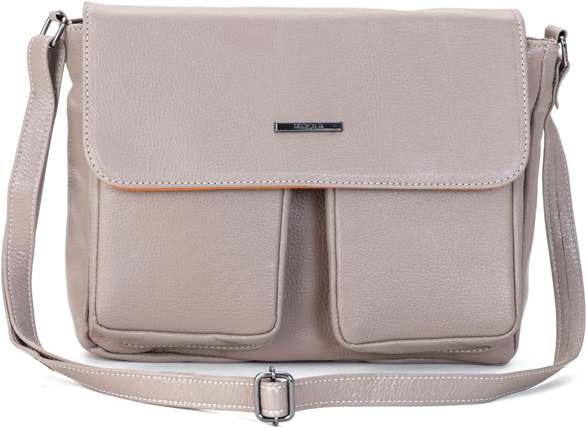 Bolsa Transversal Tiracolo Média Couro Marina Sifra