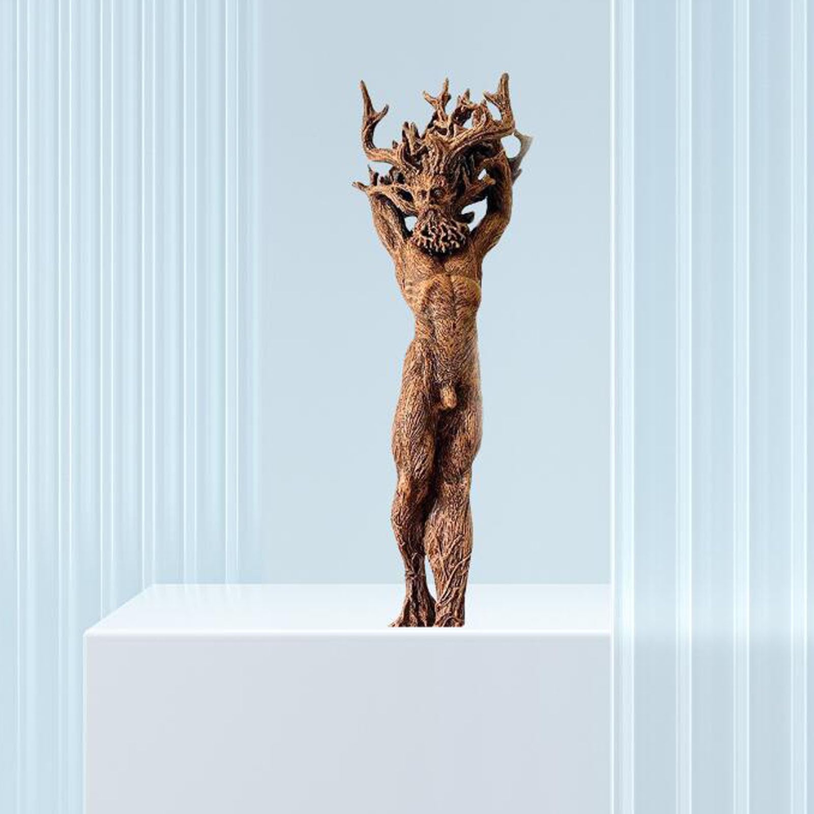 木彫　男性と女性 バリ島 木彫り 女性像 2人 高さ80cm 彫刻 黒檀 アンティーク 置物