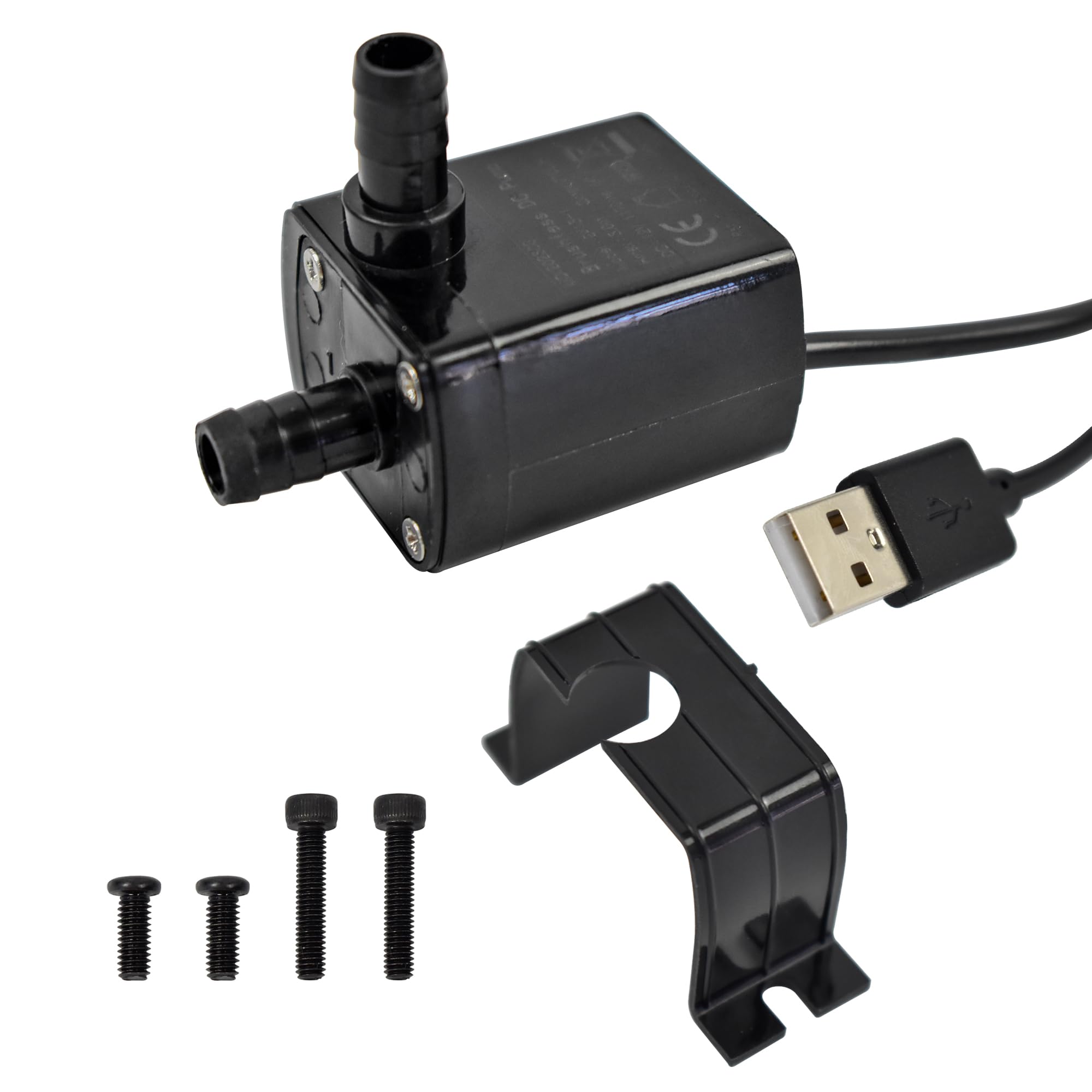 CONQUERALL 5V USB Solar Water Pump 1W 34GPH 3.3ft for Outdoor Camping Water Supply