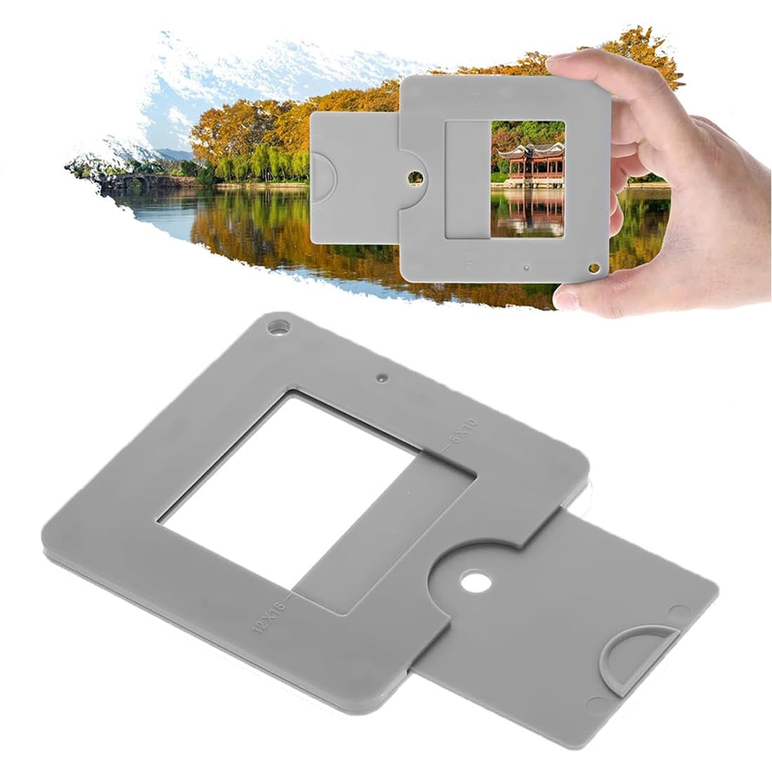 SURALIN 1er-Pack Sucher mit Schiebemechanismus, tragbarer, verstellbarer Sucher, farbisolierter Sucher für Fotografie, Malerei