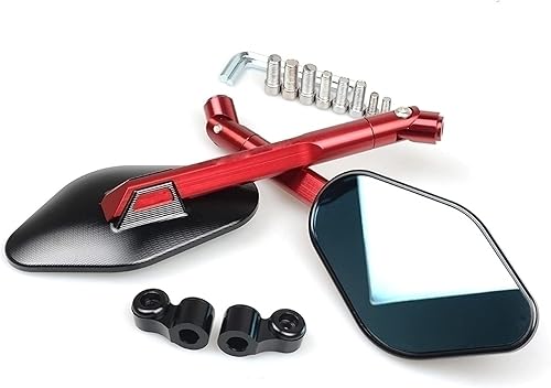 Miniatura 7 de Espejo universal 1 par de accesorios de motocicleta para Yamaha MT 07 MT07 MT-07 MT-07 FZ07 FZ-07 FZ-07 2018-2019 2018 (color  dorado, tamaño normal)