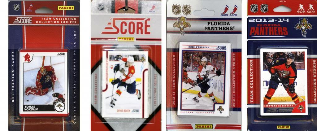 C&I Collectables NHL Florida Panthers 4 Different Licensed Trading Card Team Sets