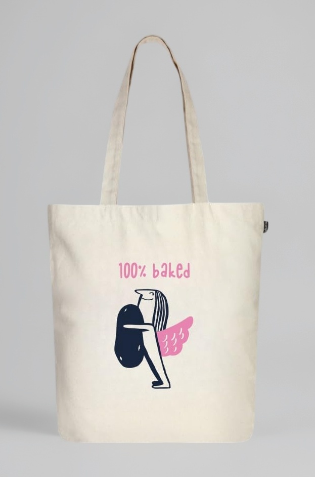 Eco Right Tote Bag for Woman, College Bag for Girls, 100% Organic Cotton bags for women handbags for Shopping, Travel & Beach