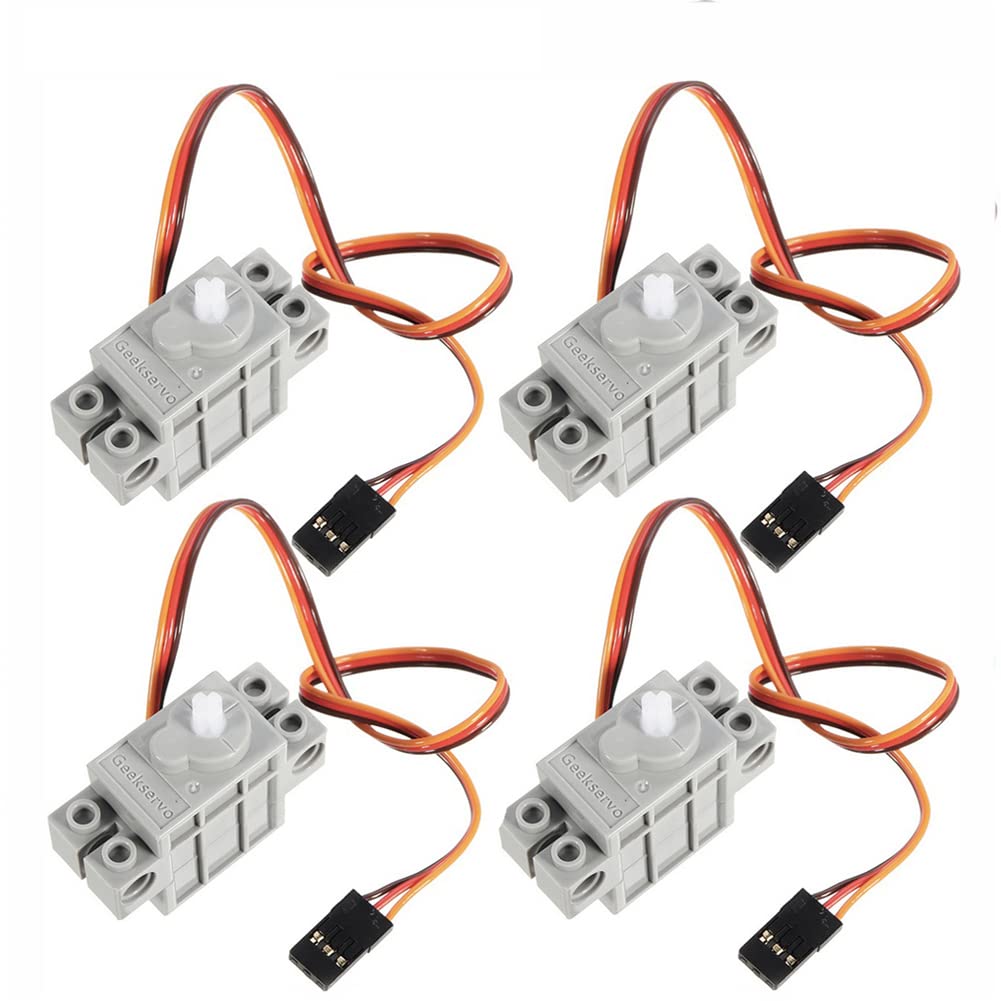 Rotational Motor Raspberry Pi Programmable Servo 4-Pack 360° Continuous Rotation Servo Motors ...