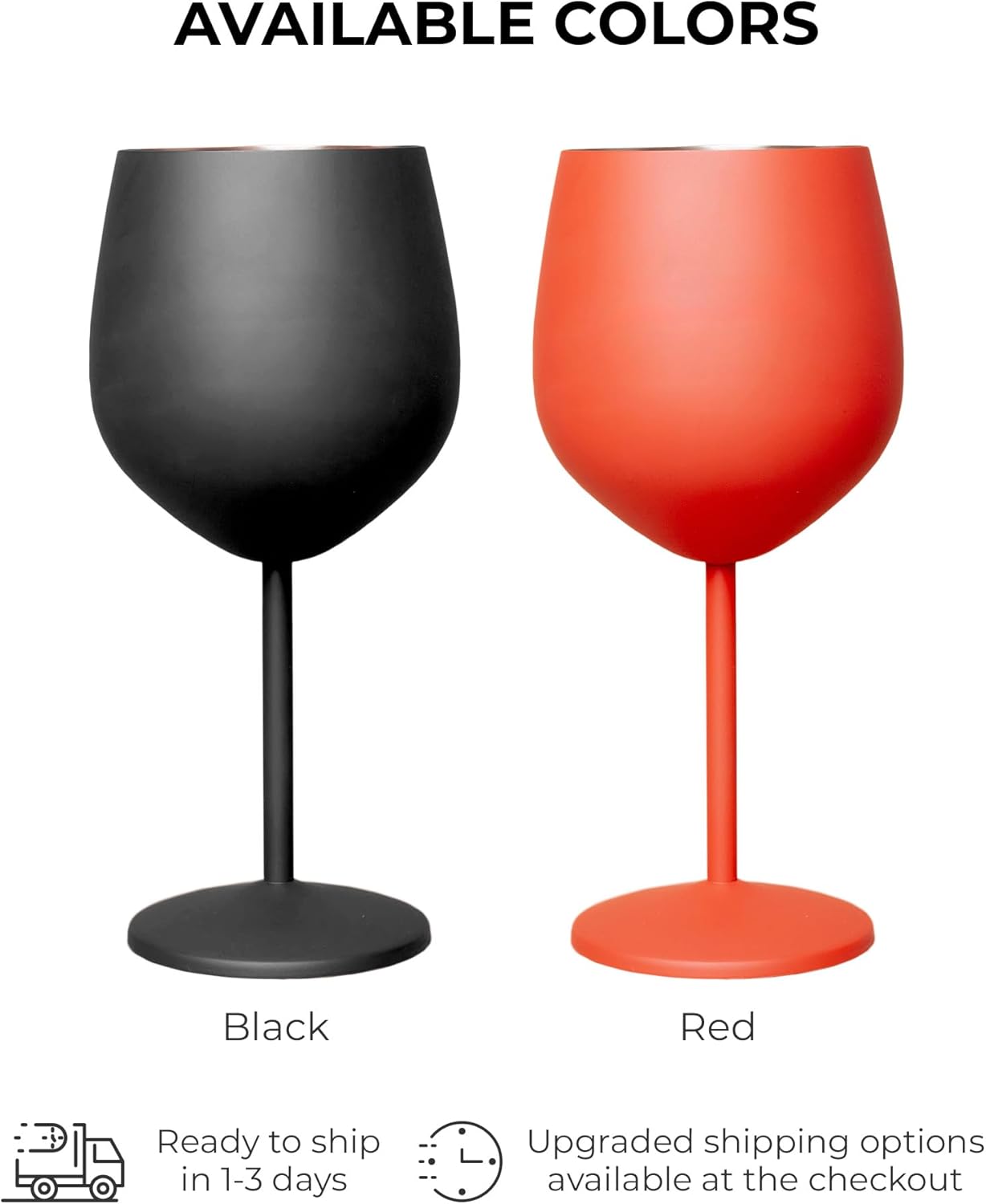 Custom christmas stainless steel wine glasses, personalized 18 oz unbreakable metal powder coated brushed wine goblet, engraved corporate holiday employee gift cup for red wine white wine