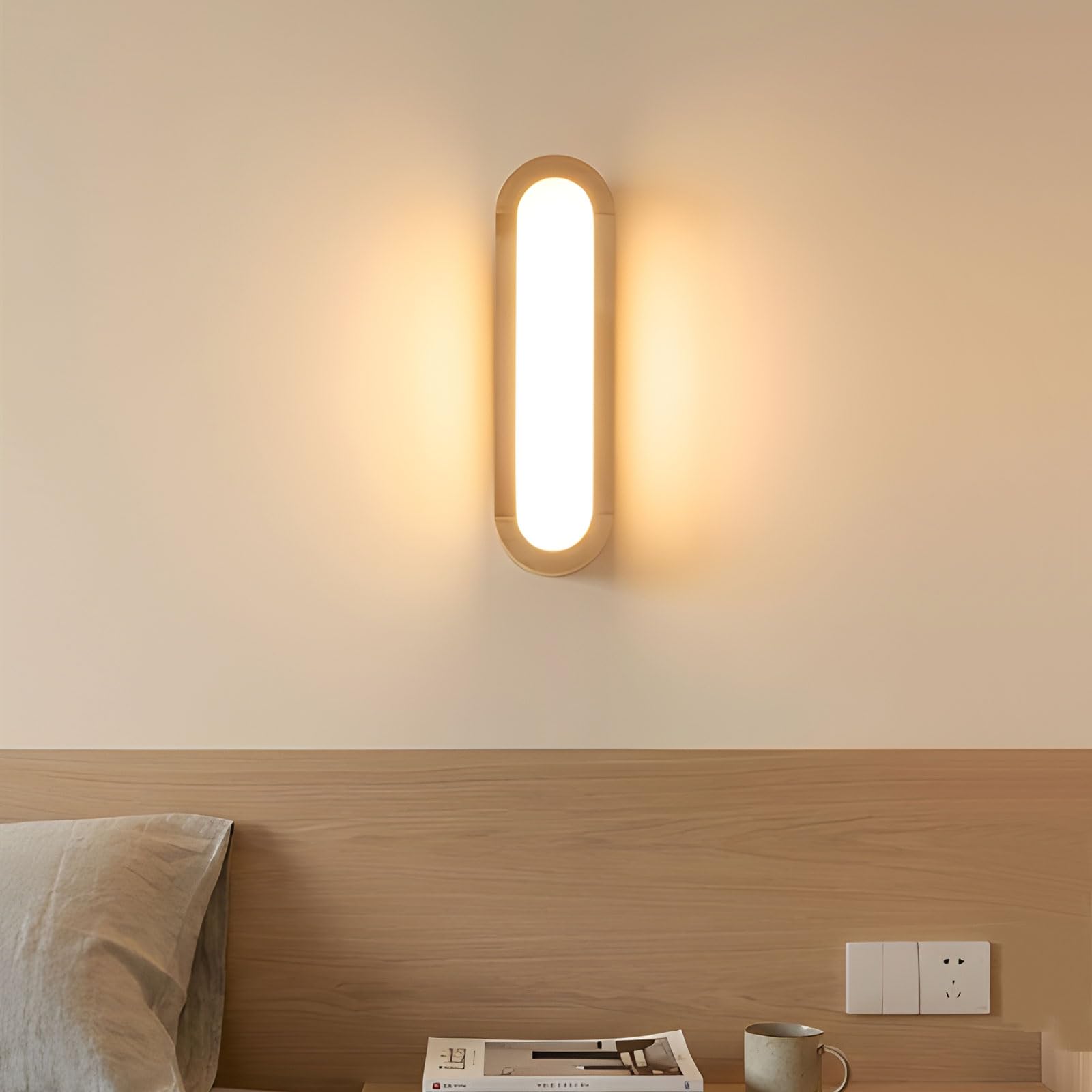 4768507 Bois Applique Murale Intérieure Moderne 3000K LED Lampe