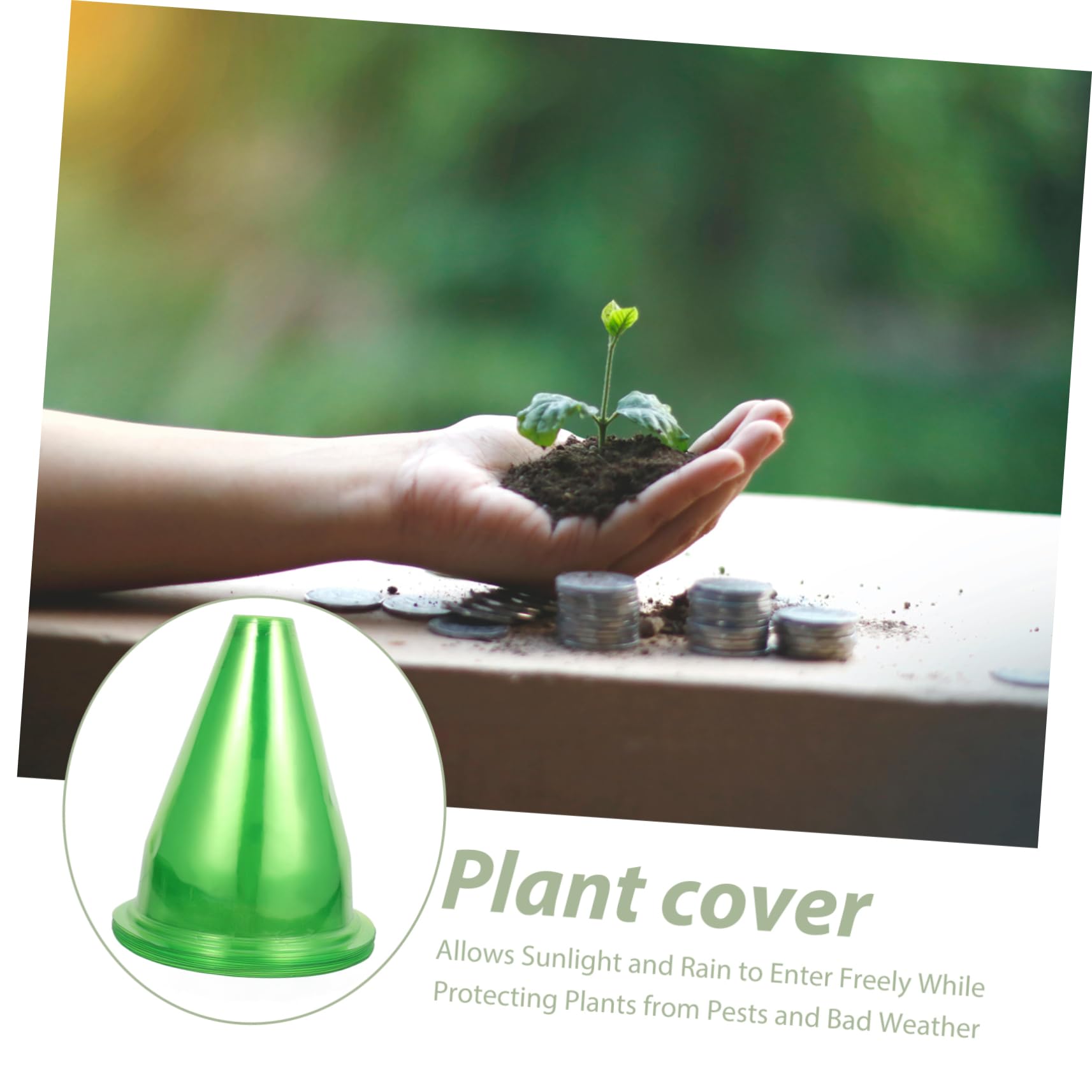 12pezzi Coperture per Piante Invernali Riutilizzabili Protezione Antigelo per Piante da Esterno Campane da Giardino Prese d Aria e Design Traslucido per Flusso d Aria e Luce