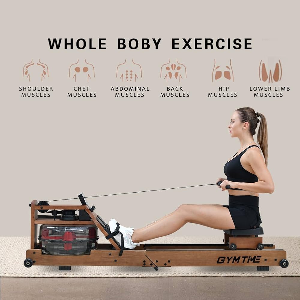 Amazon | GYMTIME ウォーターローイングマシン ホームジム