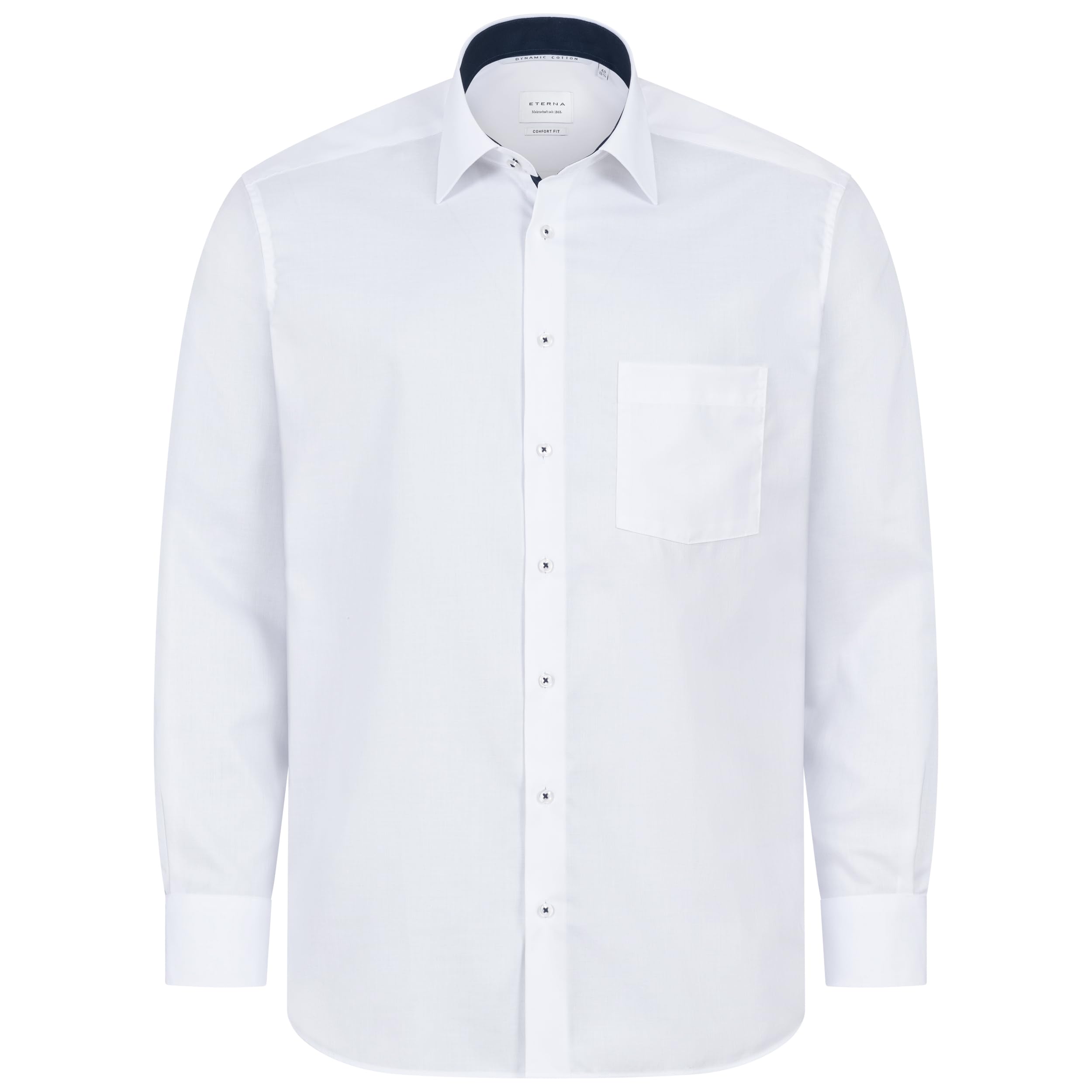 ETERNA Hemd Langarm | Comfort Fit | Bügelfrei, Knitterfrei | 100% Baumwolle