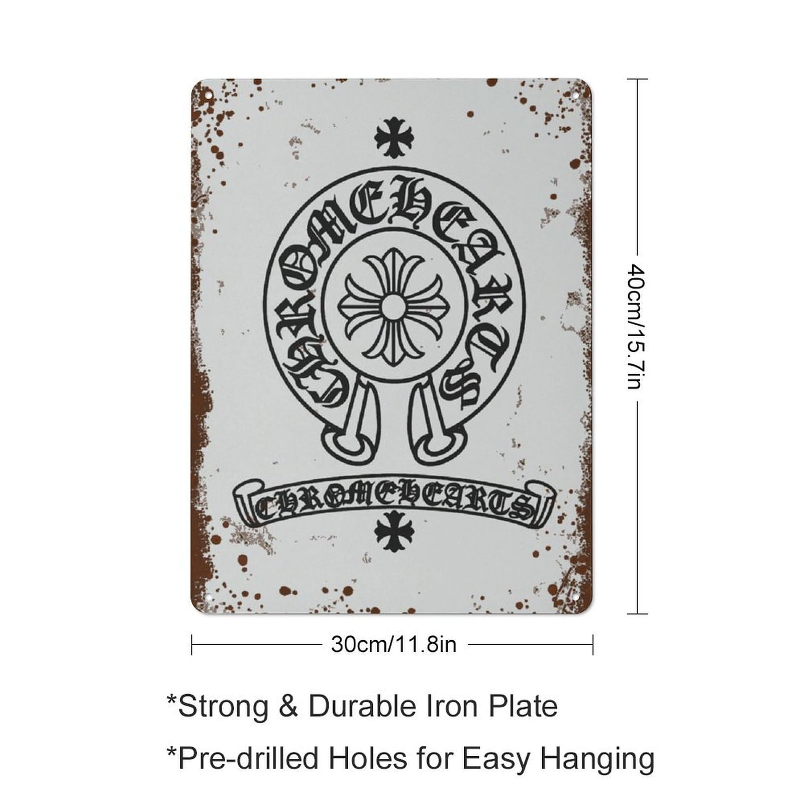 Amazon.com: Streetwear Hype Wall ,Chrome Heart Wall ,Vintage Metal