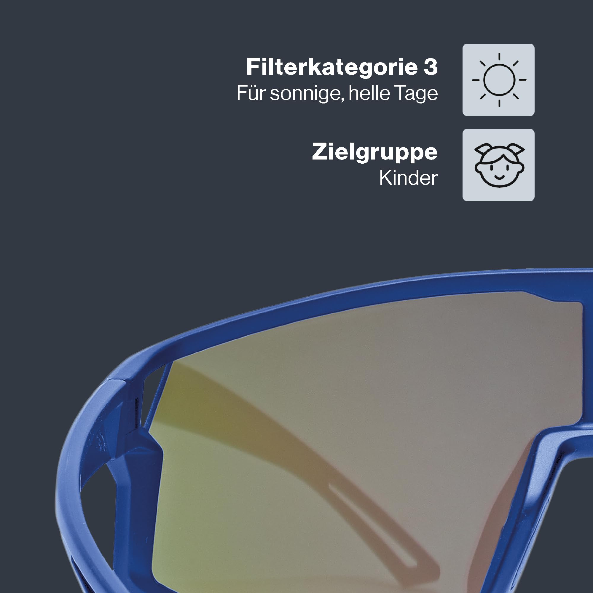 uvex skyryse jr. - Sportbrille für Kinder - 100% UVA-, B, C Schutz - beschlagfrei