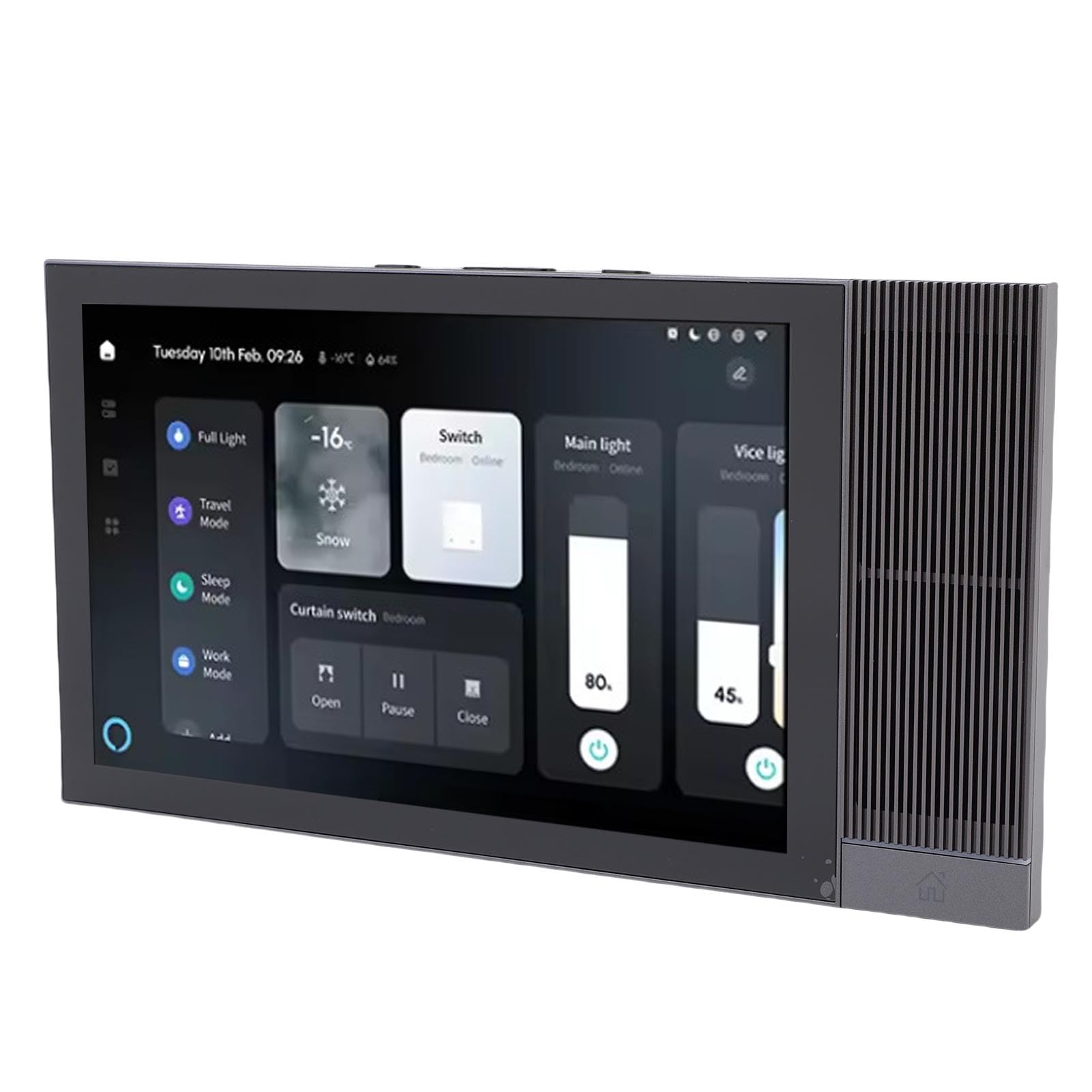 8 Zoll Smart Home Touchscreen -Panel, WiFi Voice Control & Assistant, 2 GB RAM 16 GB ROM, Wandmontage für Licht, Temperatur, Musik und Szenekontrolle