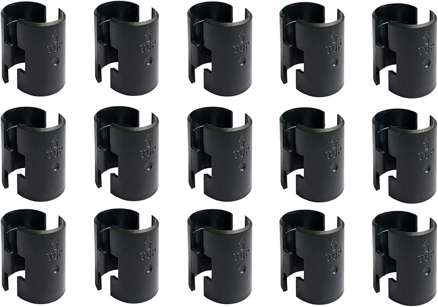 30 Pack Wire Shelf Clips Shelving Sleeves - 15 Pairs Shelf Lock Clips for 1" Post- Shelving Sleeves Replacements for Wire Shelving System