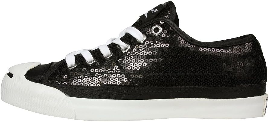 JACK PURCELL Women's Converse Black Sequin ox 110876 Men's 5 / Women's 6.5