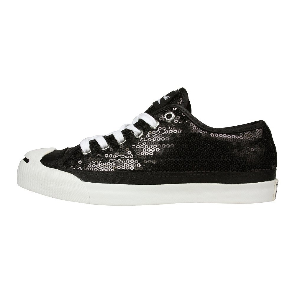 JACK PURCELL Women's Converse Black Sequin ox 110876 Men's 5 / Women's 6.5