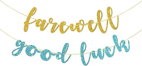 Halodete Cartel de despedida de buena suerte, pancarta de jubilación, despedida, despedida, cambio de trabajo, aventura espera celebración, fiesta,