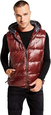Amazon.com: GUESS Logan - Chaleco con capucha para hombre, Logan - Chaleco  con capucha, S : Ropa, Zapatos y Joyería