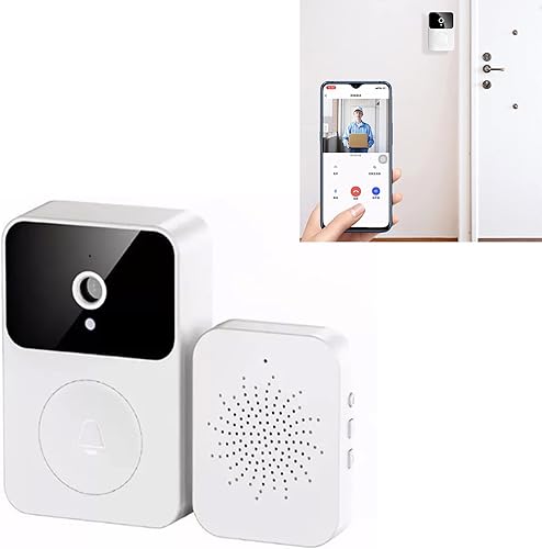 Miniatura 6 de Pissente X9 Smart Wireless Video Doorbell Cámara HD Visión Nocturna Cambio de Voz Almacenamiento 38 Música Batería Recargable con Videollamada para