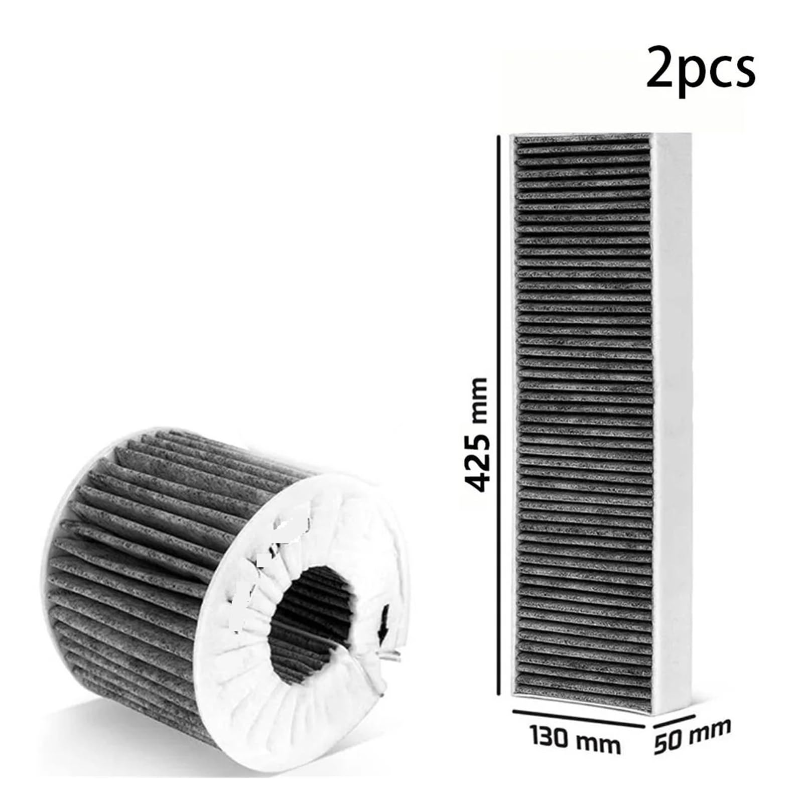 Paquete De 2 Filtros De Carbono: Compatible Con BAKFS Básico, Compatible Con Pure Puakf, Reemplazo De Filtro De Pantalla De Campana Extractora