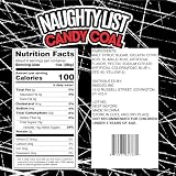 Naughty List Coal Christmas Candy, Funny Gag Gift Gummies, Sour Strawberry Flavored, Stocking Stuffer Treats, 4 Ounces
