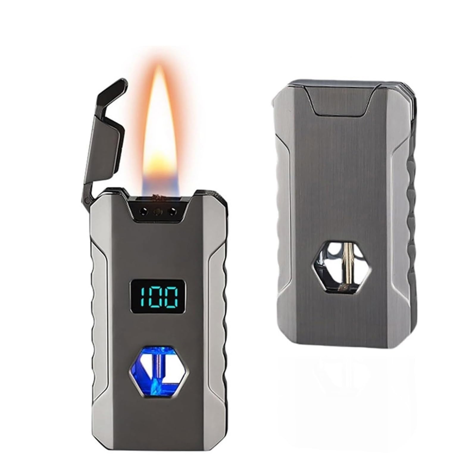 Briquet au kérosène camping coupe-vent avec réservoir visible de carburant