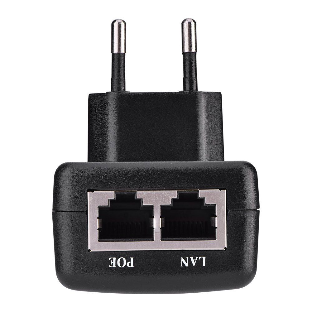 Tosuny Iniettore Poe a Parete, Adattatore di Alimentazione Adattatore Ethernet da 48 V 0,5 A Telefono/Fotocamera IP con Spina a Muro (Unione Europea)